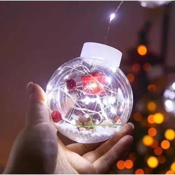 Guirnalda Esferas Navideña Luz LED