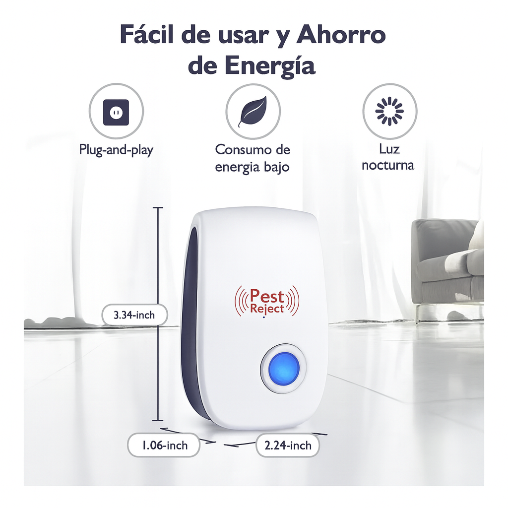 Repelente Ultrasónico para Ratones – Oferta 3X1