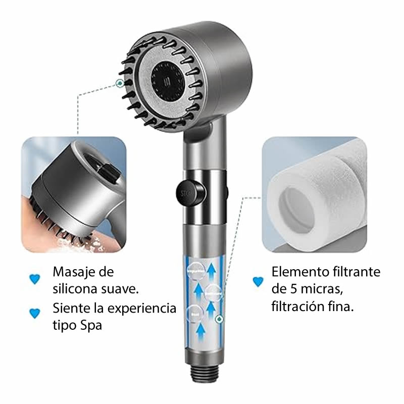 Pack Cabezal de Ducha + Alfombra de baño