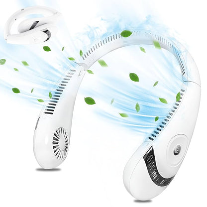 Ventilador de Cuello 360° Recargable – Frescura Portátil