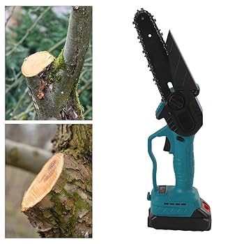 Mini Motosierra 6" Electrica + 2 baterias Recargables