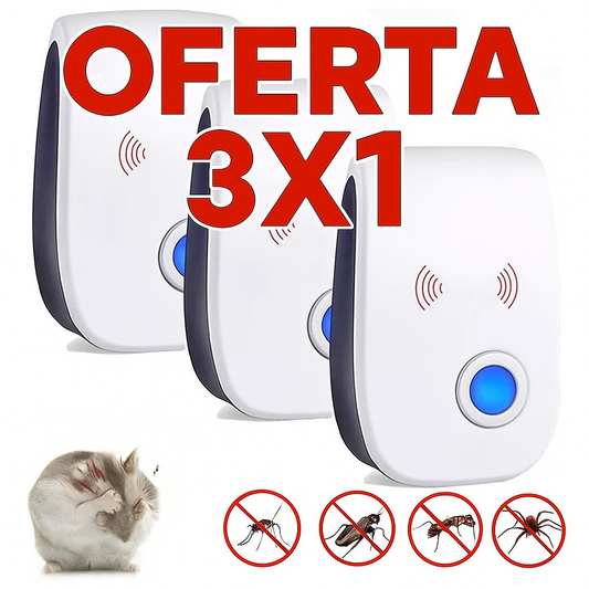Repelente Ultrasónico para Ratones – Oferta 3X1