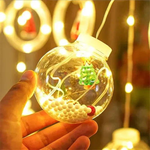 Guirnalda Esferas Navideña Luz LED