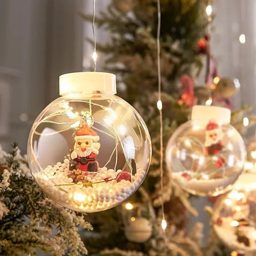 Guirnalda Esferas Navideña Luz LED