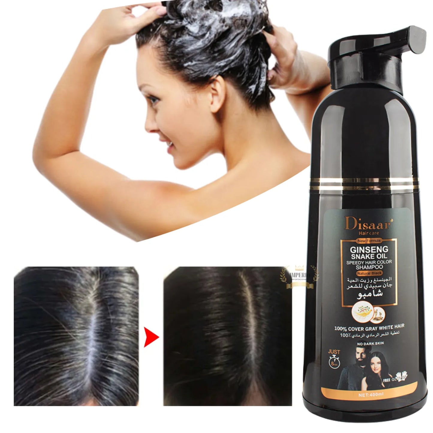 SHAMPOO COLORANTE  CUBRE CANAS